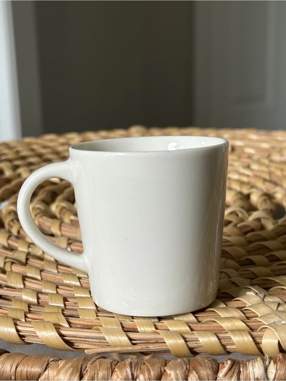 Starbucks White Ceramic Espresso Mini Mug with Green Logo 3 Oz Coffee Cup - Picture 2 of 7